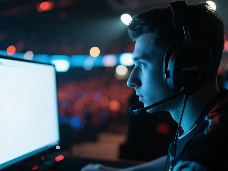 电竞选手在LCP赛场