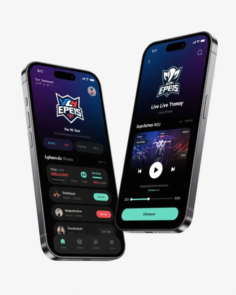 电竞 APP 界面展示
